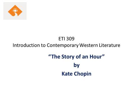 ETI 309 Introduction to Contemporary Western Literature