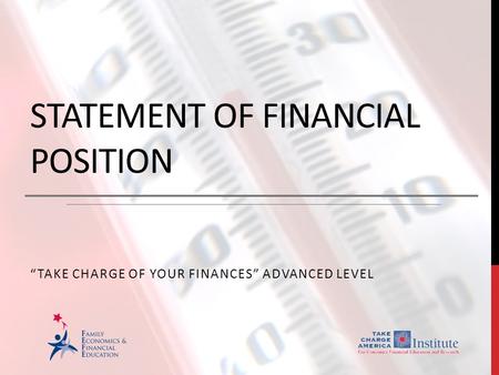 Statement of Financial Position