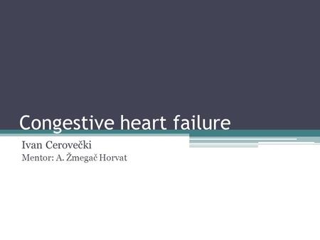 Congestive heart failure