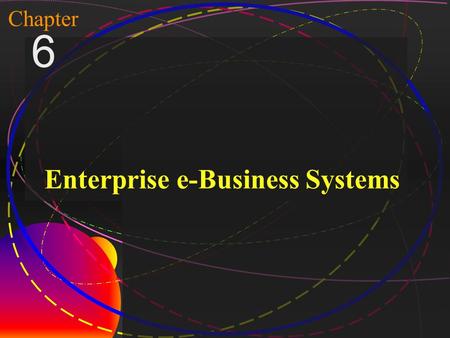 1 McGraw-Hill/Irwin Copyright © 2004, The McGraw-Hill Companies, Inc. All rights reserved. Chapter 6 Enterprise e-Business Systems.