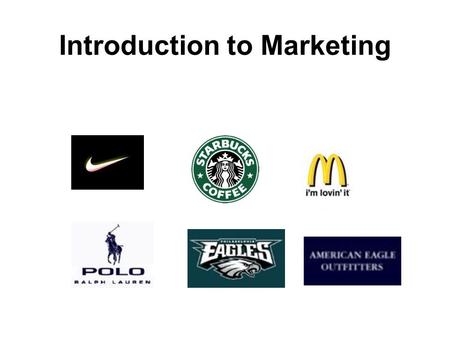 Introduction to Marketing. Marketing: the 5Ps The on-going process of planning and executing the: (1) the product (2) the pricing (3) the promotion (4)